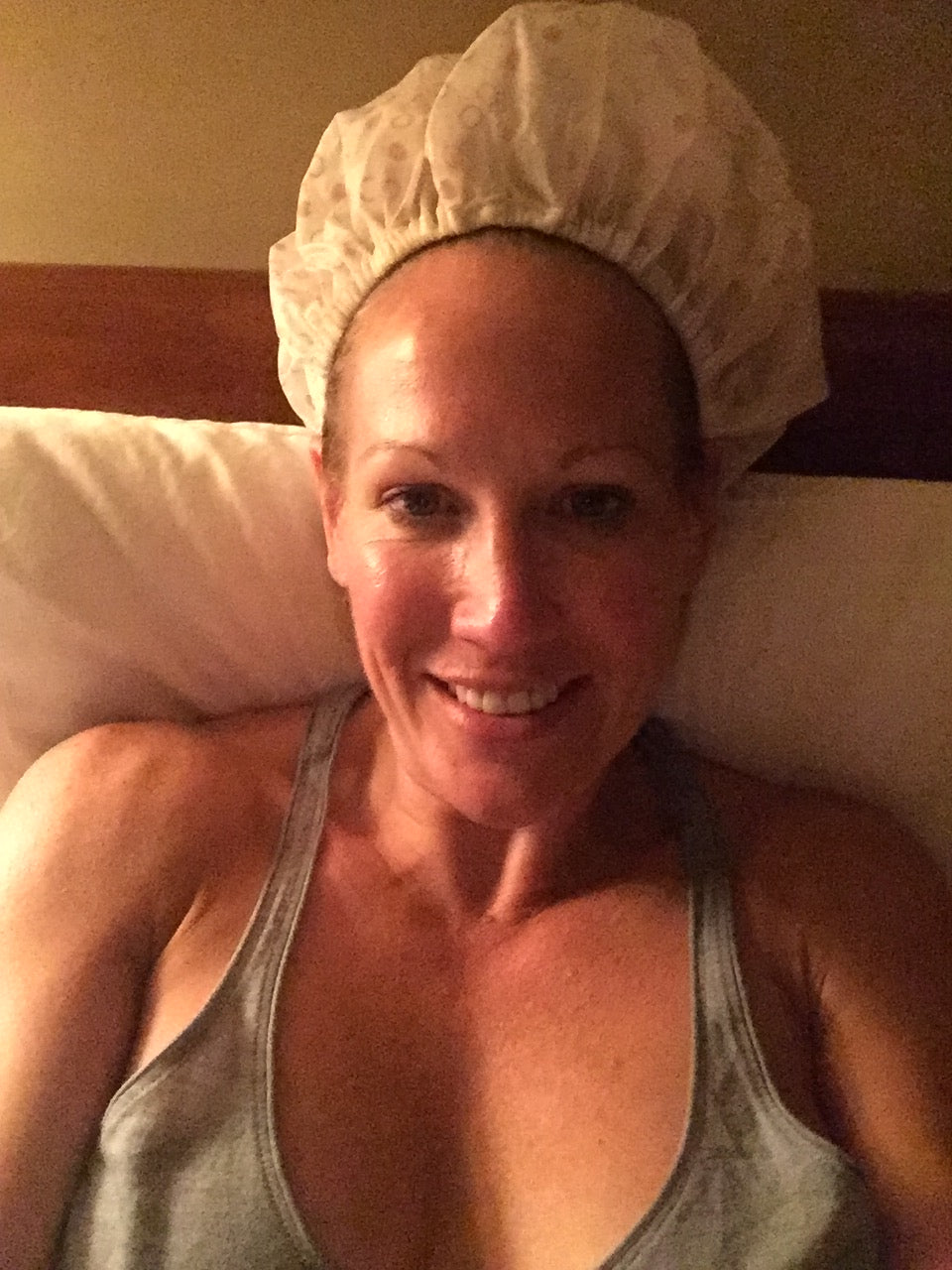 Janice trying hair oils and masks